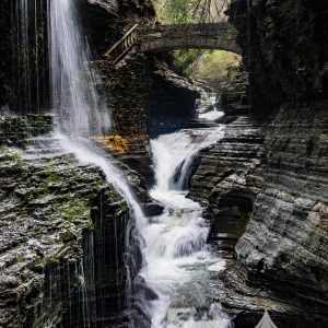 Rainbow Falls in Watkins Glen State Park in Watkins Glen, New York... I planned my first vacation
