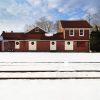 Mattituck Train Station 109 The red house at Mattituck Train Station day after snowfall.