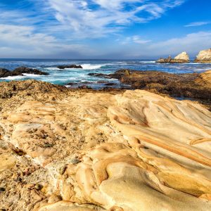 The view from the craggy coastline of Point Lobos, California is always stunning and different,