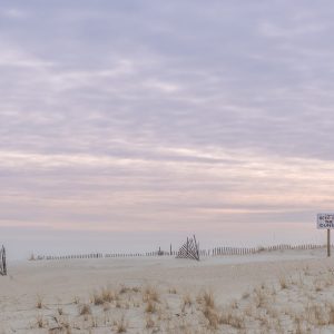 The sight you'll see when you first step onto the sands at Robert Moses State Park Beach. The sky