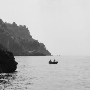 Fishing Off of Capri - Panoramic 84 Fishing in the calm waters near Capri, Italy.