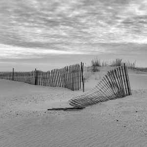 The Beach Fence I 16 Love the simplicity of the lines within this beach fence. The black and white presentation helps to