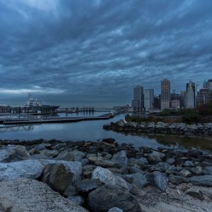 Blue hour at Brooklyn Heights Park.