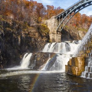 Three of my favorite things! Fall foliage, waterfalls and rainbows on a magical day at Croton Dam.