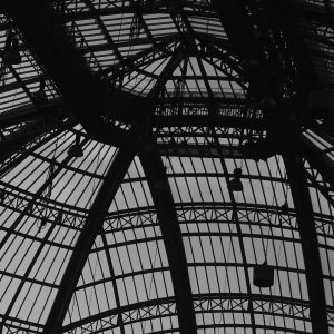 More wondrous wrought iron artistry in this amazing exhibition space. The building is being upgraded