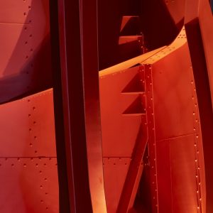 "The Spider" by the American artist Alexander Calder is an immense piece of static art set