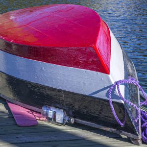 Found this dinghy on the docks drying out - hope the owner did as well.