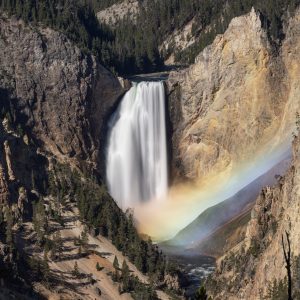 Late morning rainbow on Yellowstone's Upper Falls