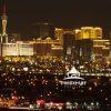Dream city, glittering gold in the night. Not sleeping. New building. Brash, bright and exciting..