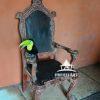 Toucan on Chair - Cartagena 22 Toucan sitting on an antique chair at the Sofitel Legend Santa Clara Cartagena, Colombia.