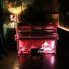 Pink Piano 92 Neon pink-lit piano. London, England,