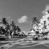 Ocean Drive B&W 54 I was lucky to be there very early to capture this image without people.