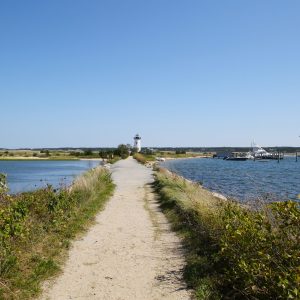 The path to the Edgartown Harbor Lighthouse - Martha's Vineyard