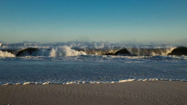 Part of a series of large waves at Robert Moses as Hurricane Irma passed the Island well to the east