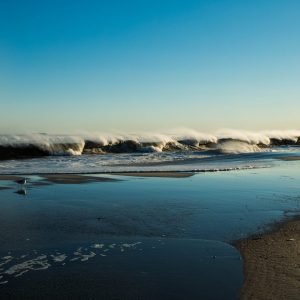 Part of a series of large waves at Robert Moses as Hurricane Irma passed the Island well to the east