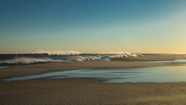 Part of a series of large waves at Robert Moses as Hurricane Irma passed the Island well to the east