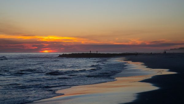 An amazing sunset in Long Beach on Long Island. The jetties add some great visual interest and the