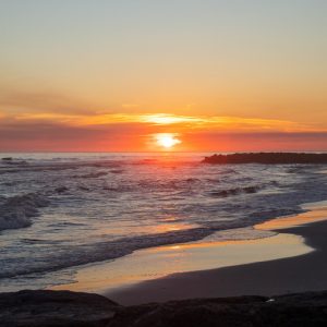 An amazing sunset in Long Beach on Long Island. The jetties add some great visual interest and the