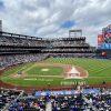 Before the game. 99 This was my firs time that I attend a baseball game.