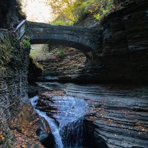 One of the 19 waterfalls on the Gorge Trail at Watkins Glen State Park.