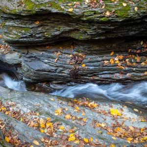 One of the 19 waterfalls on the Gorge Trail at Watkins Glen State Park.