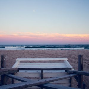 Sunset at Robert Moses this summer. With little cloud cover it was one of those muted sunsets with