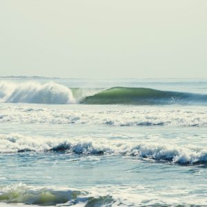 A wave day at Gilgo 4x4 Beach. Tons of surfers out there, but I waited for a line in the distance