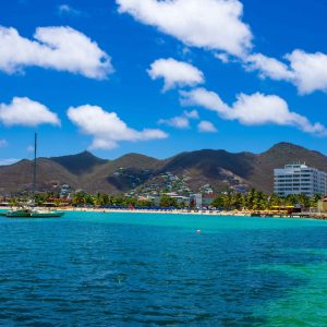 In St. Maarten one of the most beautiful bays is Simpson Bay. It is a shallow port, but has ample
