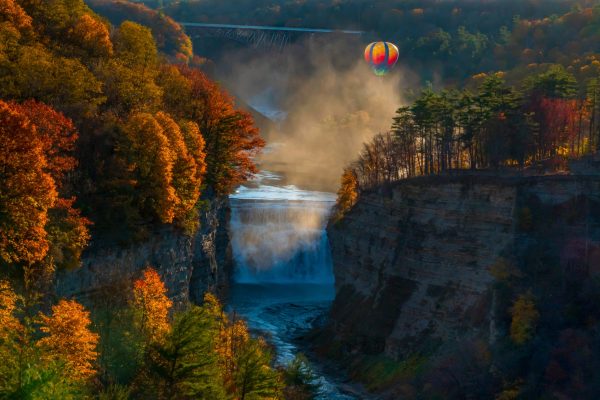 While in Letchworth State Park we realized that at certain times of the day "Balloons over