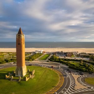 The Pencil at Jones Beach looking out at the Atlantic Ocean. Jones Beach is located in Wantagh, New