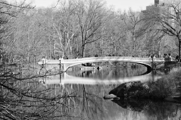 The Bow Bridge is an iconic bridge located in New York City's Central Park