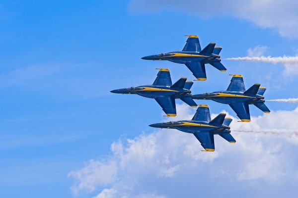 Blue Angels demonstration team performing at Vidalia Air Show.