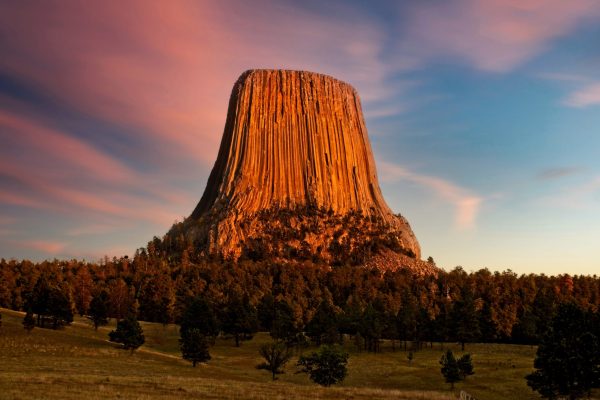 Devils Tower at Sunset