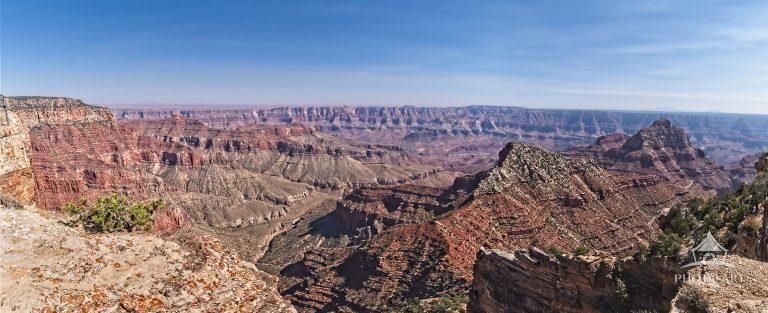 Panoramic view of the north rim Grand Canyon