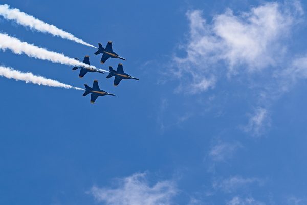 Blue Angels demonstration team performing at Vidalia Air Show.