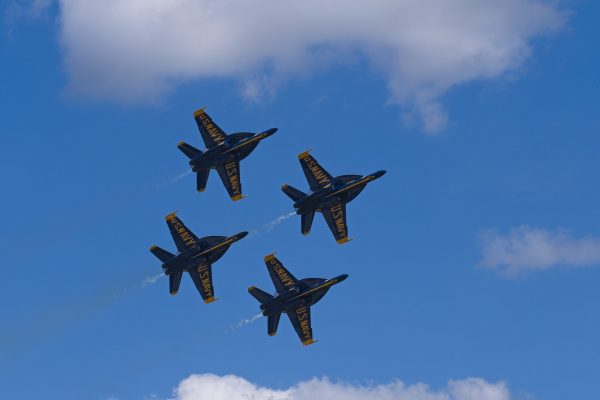 Blue Angels demonstration team performing at Vidalia Air Show.