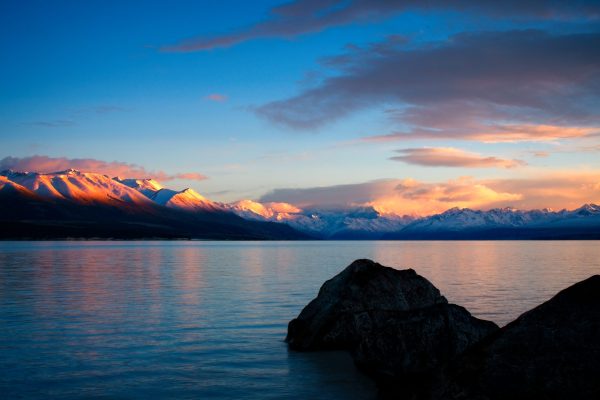 Colorful Sunrise at Lake Pakaki