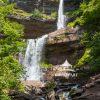 The amazing view of the two-tiered Kaaterskill Waterfall located in upstate New York. The falls
