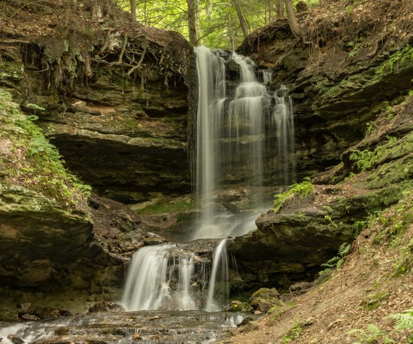 Horseshoe Falls on Michigan's wild Upper Peninsula - Munising Michigan