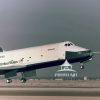 ALt-16 Free Flight #5 with tailcone off, runway landing @ Edwards AFB 10/26/1977 with Prince