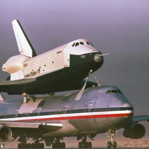 ALt-16 Free Flight #5 with tailcone off, runway landing @ Edwards AFB 10/26/1977 with Prince