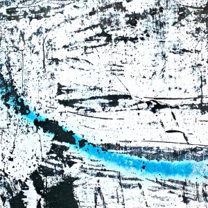 In this fine art photograph, I transformed serendipitous splatters of paint into the essence of