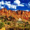 Kolob Terrace Section of Zion National Park in Utah. The Kolob Terrace offers a 21 mile scenic drive