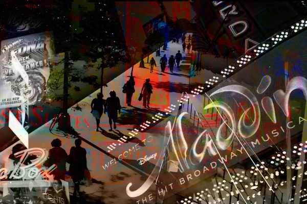A colorful composite from Broadway in New York City.