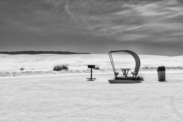 The largest gypsum dune field in the world is located at White Sands National Parkt in south-central