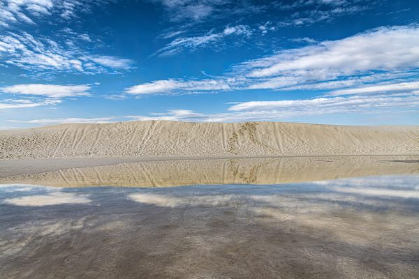 The largest gypsum dune field in the world is located at White Sands National Park in south-central