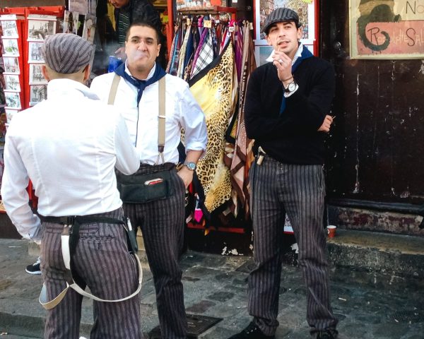 In the heart of Montmartre, Paris, a candid slice of life embodies a quintessential image of