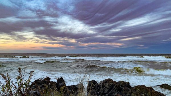 In this fine art landscape photograph, the viewer is instantly drawn by the vastness of the scene