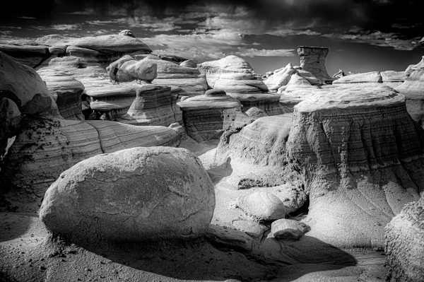 Bisti Badlands #1 captures the otherworldly beauty of the Bisti Badlands/De-Na-Zin Wilderness, a