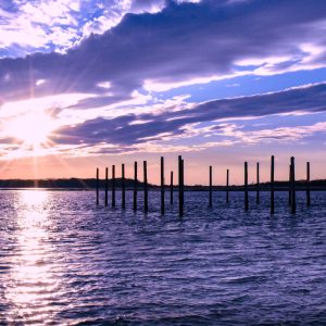 Bursting Stony Brook Harbor Sunset